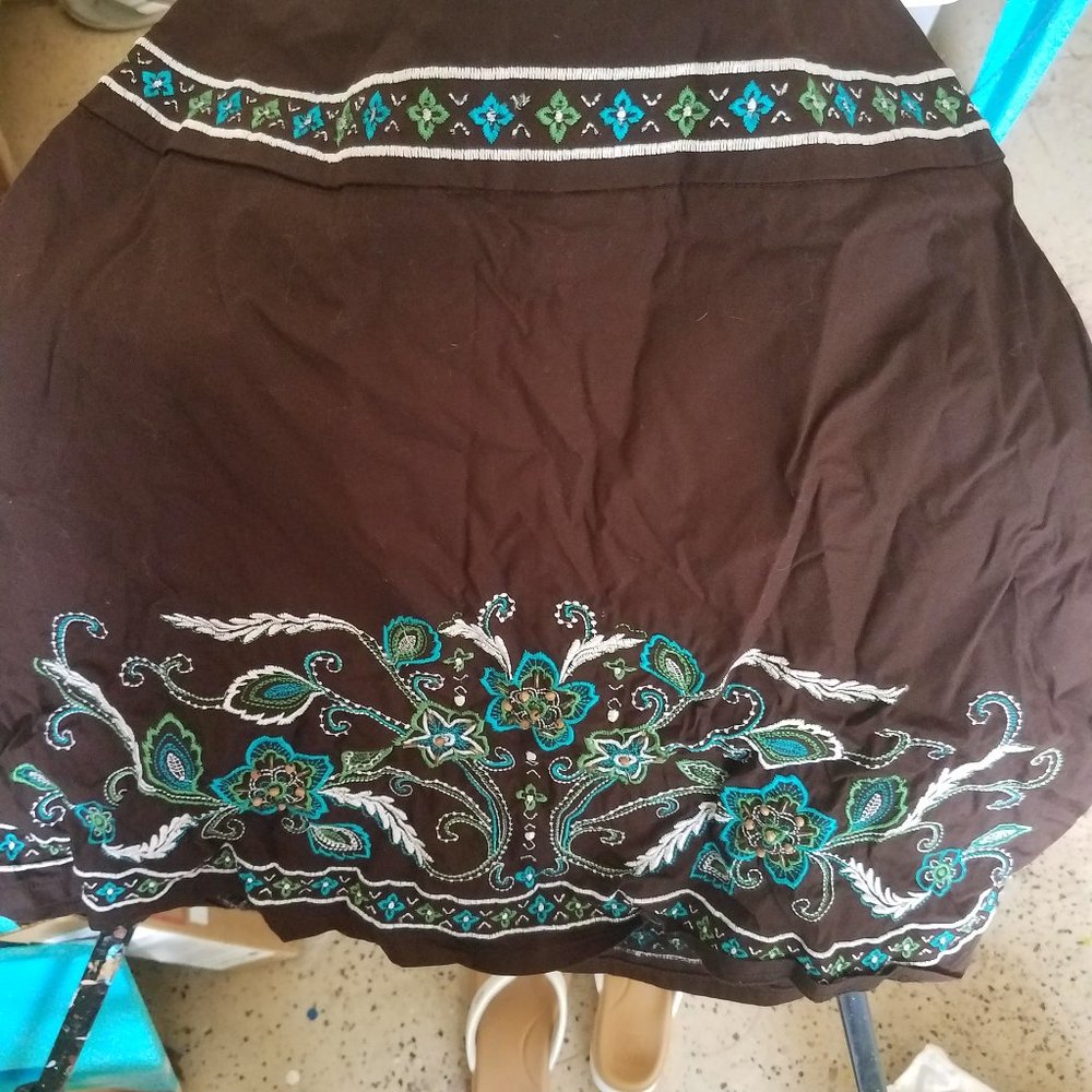 Heart and suol size 1 embroidered skirt.
